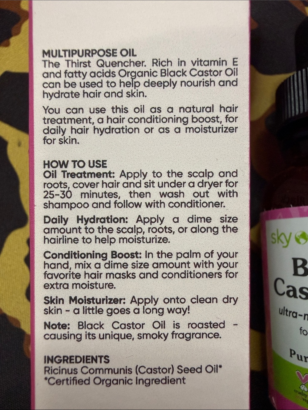 Black Castor Oil - Picture 4 of 6